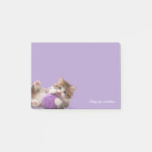 Post-it® Kitten Stay Pawsitive Sticky Notes (Devant)