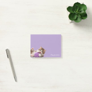 Post-it® Kitten Stay Pawsitive Sticky Notes