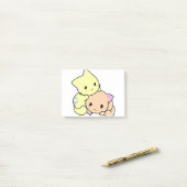 Post-it® Kitties Caricature Snuggle Chats Cute Kittens (Sur un bureau)