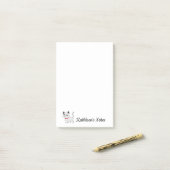 Post-it® Kitty Cat Love Notes | Texte de Personnaliser | Ch (Sur un bureau)