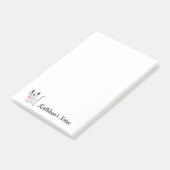Post-it® Kitty Cat Love Notes | Texte de Personnaliser | Ch (Incliné)