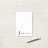 Post-it® Kitty Cat Love Notes | Texte de Personnaliser | Gr (Sur un bureau)