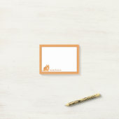 Post-it® Kitty mignon avec la souris (Sur un bureau)