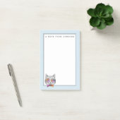 Post-it® Kitty sage KAT | ajoutent votre nom (Bureau)