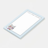 Post-it® Kitty sage KAT | ajoutent votre nom (Incliné)