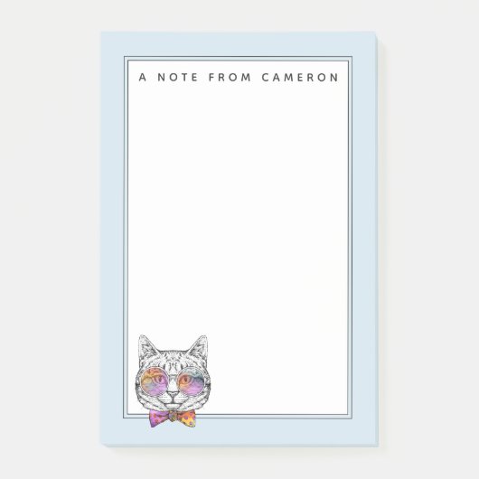 Post-it® Kitty sage KAT | ajoutent votre nom (Devant)