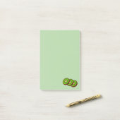 Post-it® Kiwi - Collection de Fruits - (Sur un bureau)
