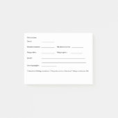 Post-it® Klebezettel Klebezettel Notes (Voorkant)