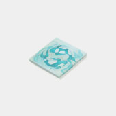 Post-it® Koi Carp Fishers Aqua Blue Art Imprimer (Incliné)