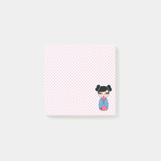 Post-it® Kokeshi Doll Rose (Devant)
