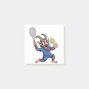 Post-it® Krampus effrayant jouant au tennis Noël 