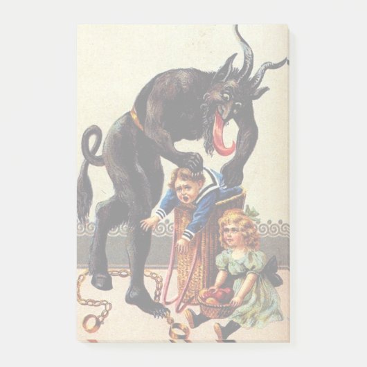 Post-it® Krampus Panier pour enfants Vacances Noël Notes co (Devant)