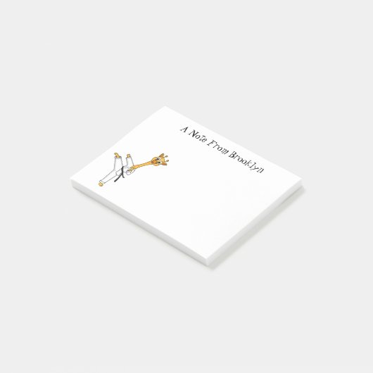 Post-it® Kung Fu giraffe (Incliné)