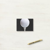 Post-it® La boule de golf blanche folâtre le modèle (Sur un bureau)