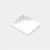 Post-it® La branche blanche noire de saule pleurant part de (Incliné)