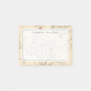 Post-it® La carte des États-Unis par les Texans