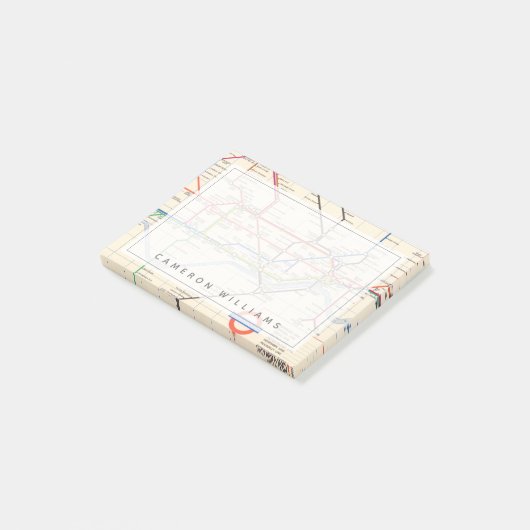 Post-it® La carte souterraine de Londres (Incliné)