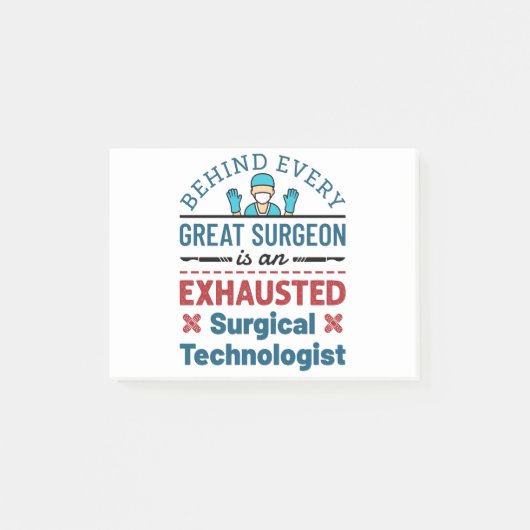 Post-it® La Chirurgie Chirurgiste Dit Amusant (Devant)