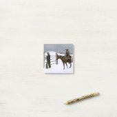 Post-it® "La chute du cowboy" par Frederic Remington (Sur un bureau)