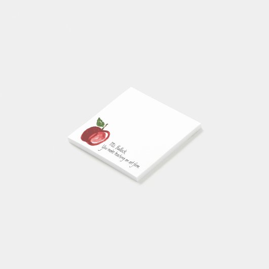 Post-it® La citation du professeur avec Apple a (Incliné)