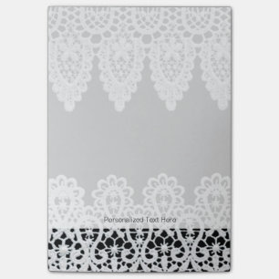Post-it® La dentelle blanche forme une bordure délicate co