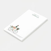 Post-it® La Fille des Amateurs de Noël à vélo (Incliné)