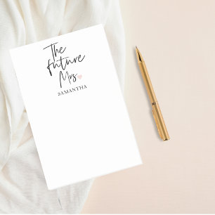 Post-it® La future Mme et Votre Nom Cadeau de beauté mode