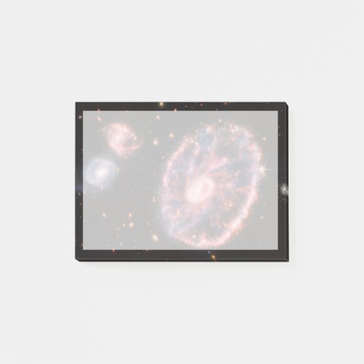 Post-it® La Galaxie Cartwheel Et Ses Galaxies Compagnons. (Devant)