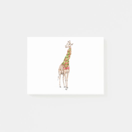 Post-it® La girafe dans une écharpe (Devant)