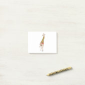 Post-it® La girafe dans une écharpe (Sur un bureau)