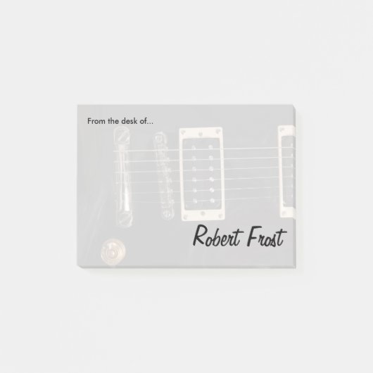 Post-it® La guitare électrique noire élégante ficelle le (Devant)