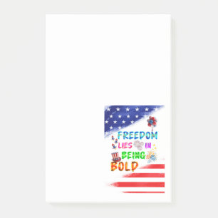 Post-it® La liberté colle des mensonges en étant audacieux