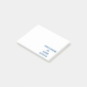 Post-it® La liberté est donnée par Dieu, bleu (Incliné)