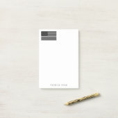 Post-it® La ligne blanche mince drapeau américain de SME (Sur un bureau)