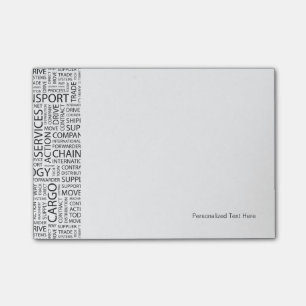 Post-it® La LOGISTIQUE modèle avec des mots