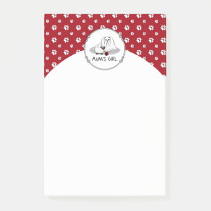 Post-it® La mignonne fille de maman #2 chien maltais pour l