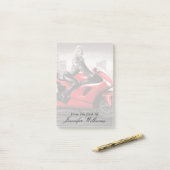 Post-it® La moto de Marilyn (Sur un bureau)