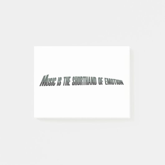 Post-it® La musique est le berceau de l'émotion (Devant)