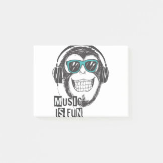 Post-it® La musique est un singe amusant