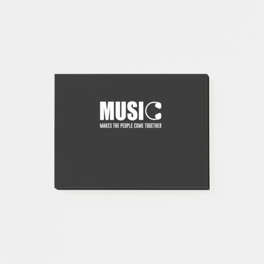 Post-it® La Musique Rassemble Les Gens (Devant)