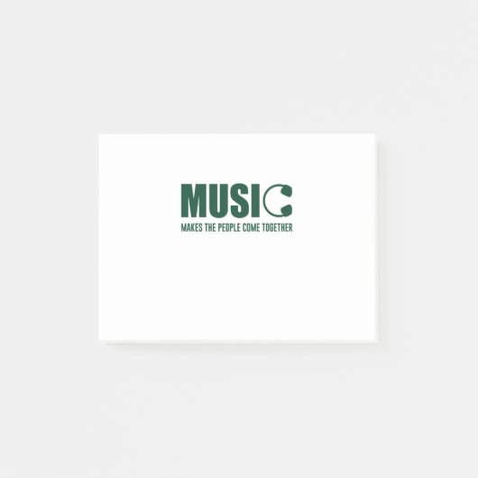 Post-it® La Musique Rassemble Les Gens (Devant)
