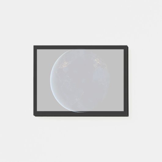 Post-it® La nuit, lumière de la ville terrestre (Devant)