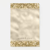 Post-it® La Parties scintillant d'or Glitzy Sparkle       (Devant)
