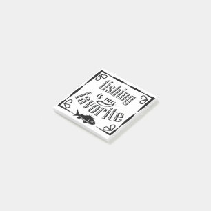 Post-it® La pêche est ma citation préférée