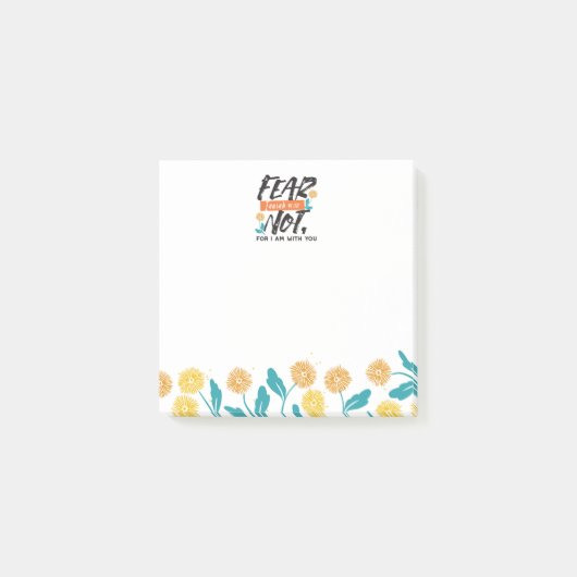 Post-it® La Peur Pas Isaïe Bible Verse Conception Inspirant (Devant)