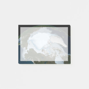 Post-it® La Planète Terre Montre La Couverture De Glace De