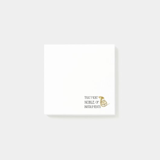 Post-it® La plus noble des instruments - Corne française (Devant)