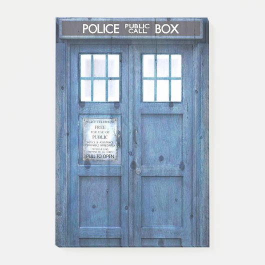 Post-it® La police drôle téléphone la cabine téléphonique (Devant)