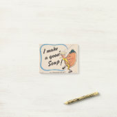 Post-it® La pomme de terre fait une bonne soupe (Sur un bureau)
