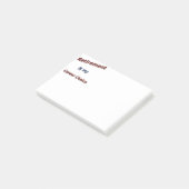 Post-it® La retraite est mon choix de carrière ! (Incliné)